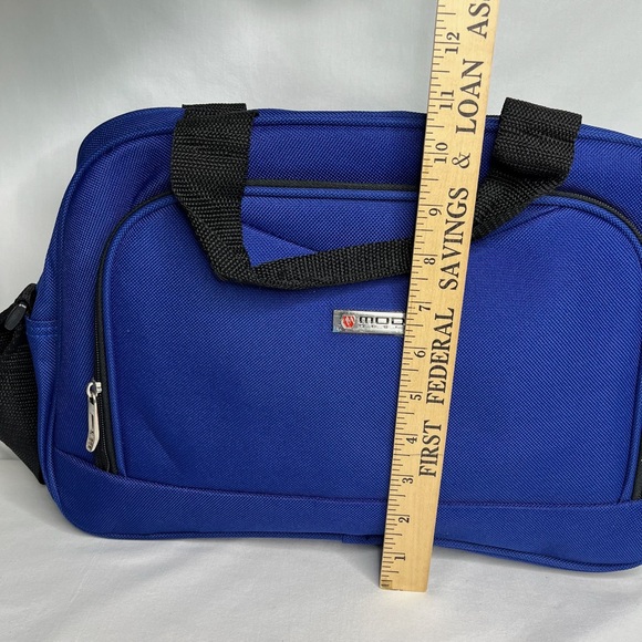 New Royal Blue Moda Design Carry On Travel Bag With Shoulder Strap - Picture 7 of 14